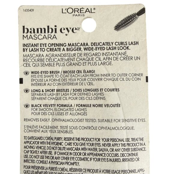 L'Oreal Paris Bambi Eye Lasting Volume Lengthening and Curling Mascara 0.28 fl o - Picture 6 of 7